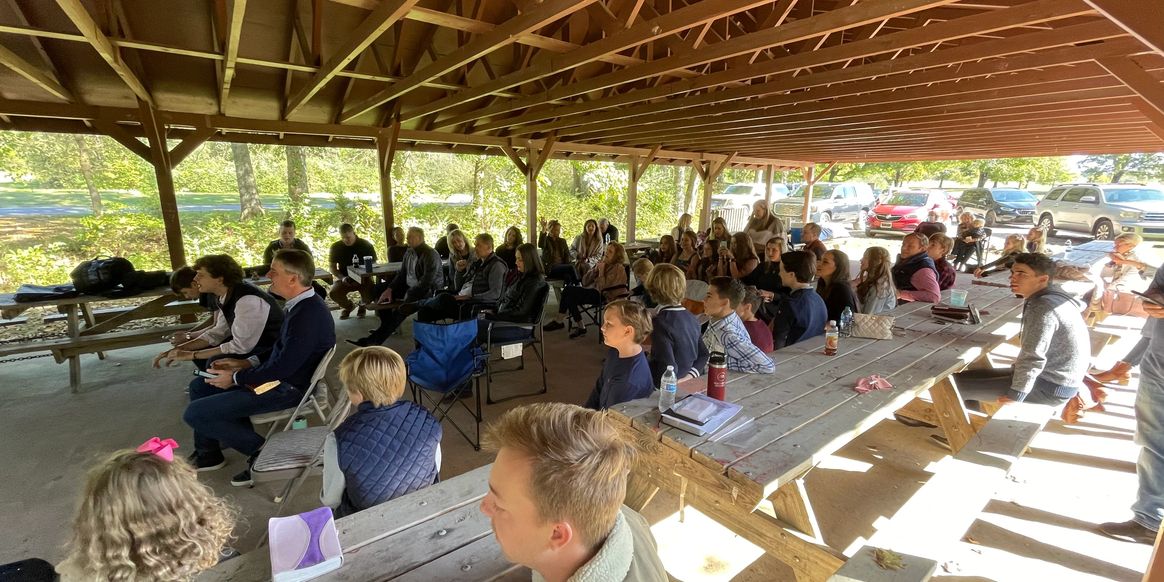 Blackberry Family Church gathering outdoors